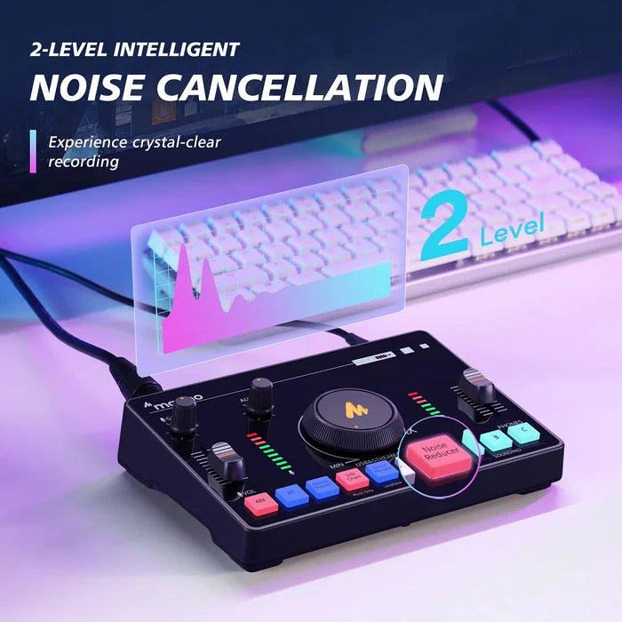 Maono Caster AMC2 Neo One-Stop Streaming Audio Mixer & Sound Card