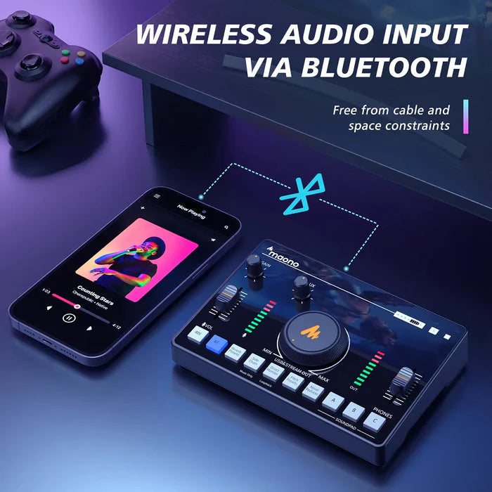 Maono Caster AMC2 Neo One-Stop Streaming Audio Mixer & Sound Card