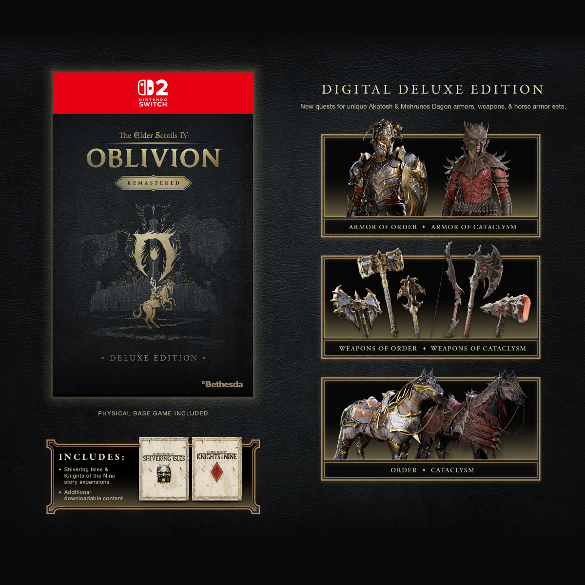 [PRE-ORDER] Nintendo Switch 2 The Elder Scrolls IV: Oblivion Remastered Deluxe Edition (ASI)