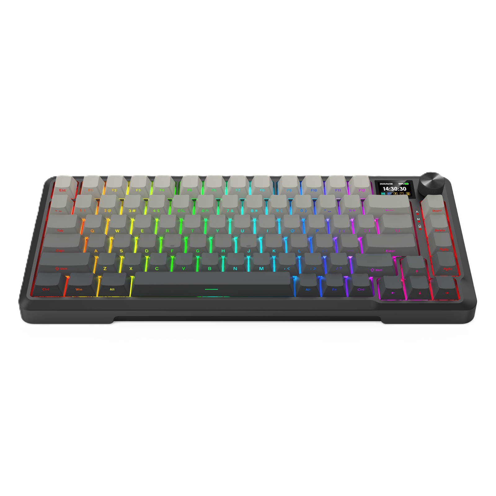 Redragon KEYBOARD WIRELESS (K724SP-RGB-PRO) BEHEMOTH PRO (GRADIENT GREY)