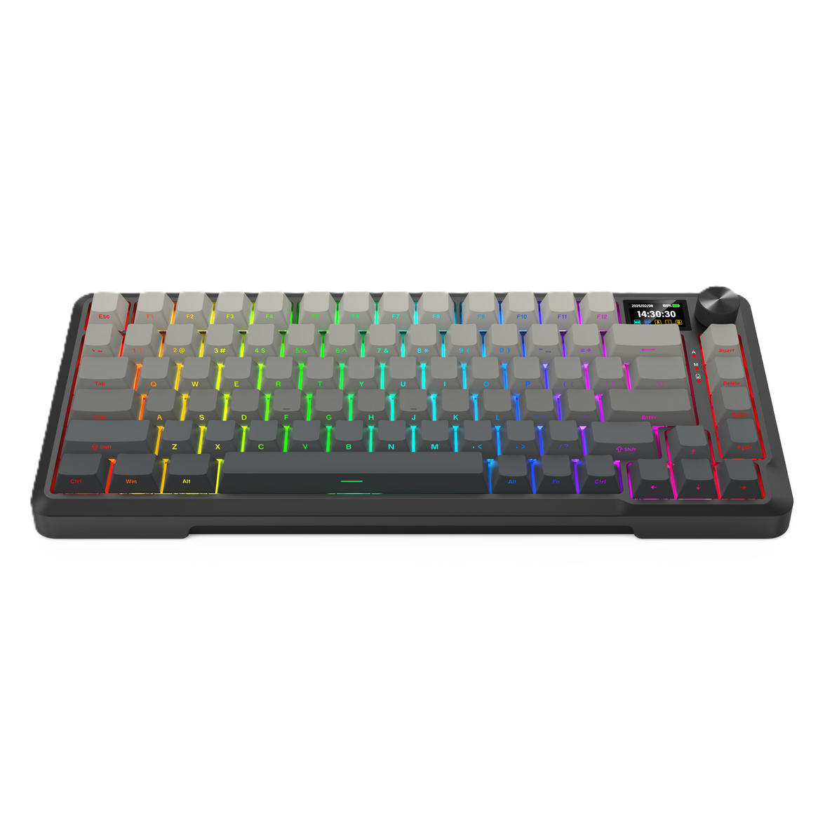Redragon KEYBOARD WIRELESS (K724SP-RGB-PRO) BEHEMOTH PRO (GRADIENT GREY)