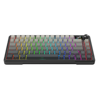 Redragon KEYBOARD WIRELESS (K724SP-RGB-PRO) BEHEMOTH PRO (GRADIENT GREY)
