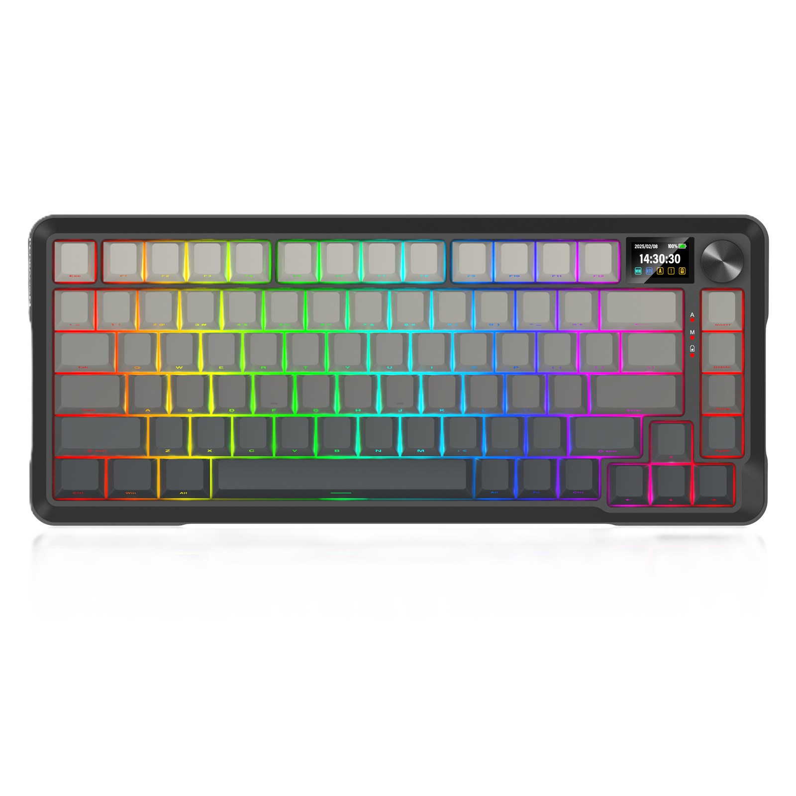 Redragon KEYBOARD WIRELESS (K724SP-RGB-PRO) BEHEMOTH PRO (GRADIENT GREY)