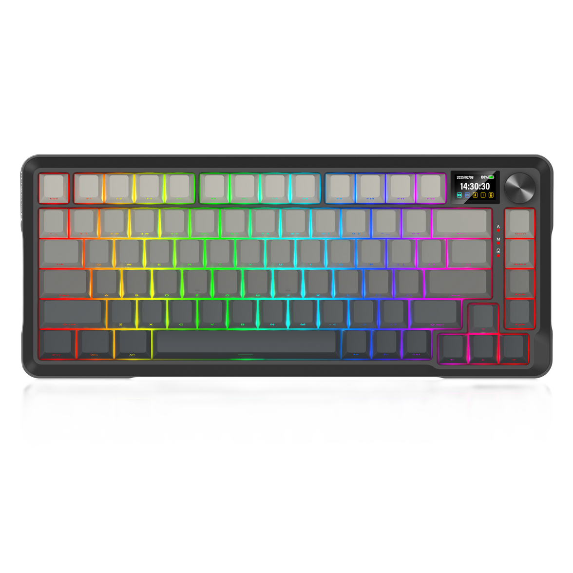 Redragon KEYBOARD WIRELESS (K724SP-RGB-PRO) BEHEMOTH PRO (GRADIENT GREY)