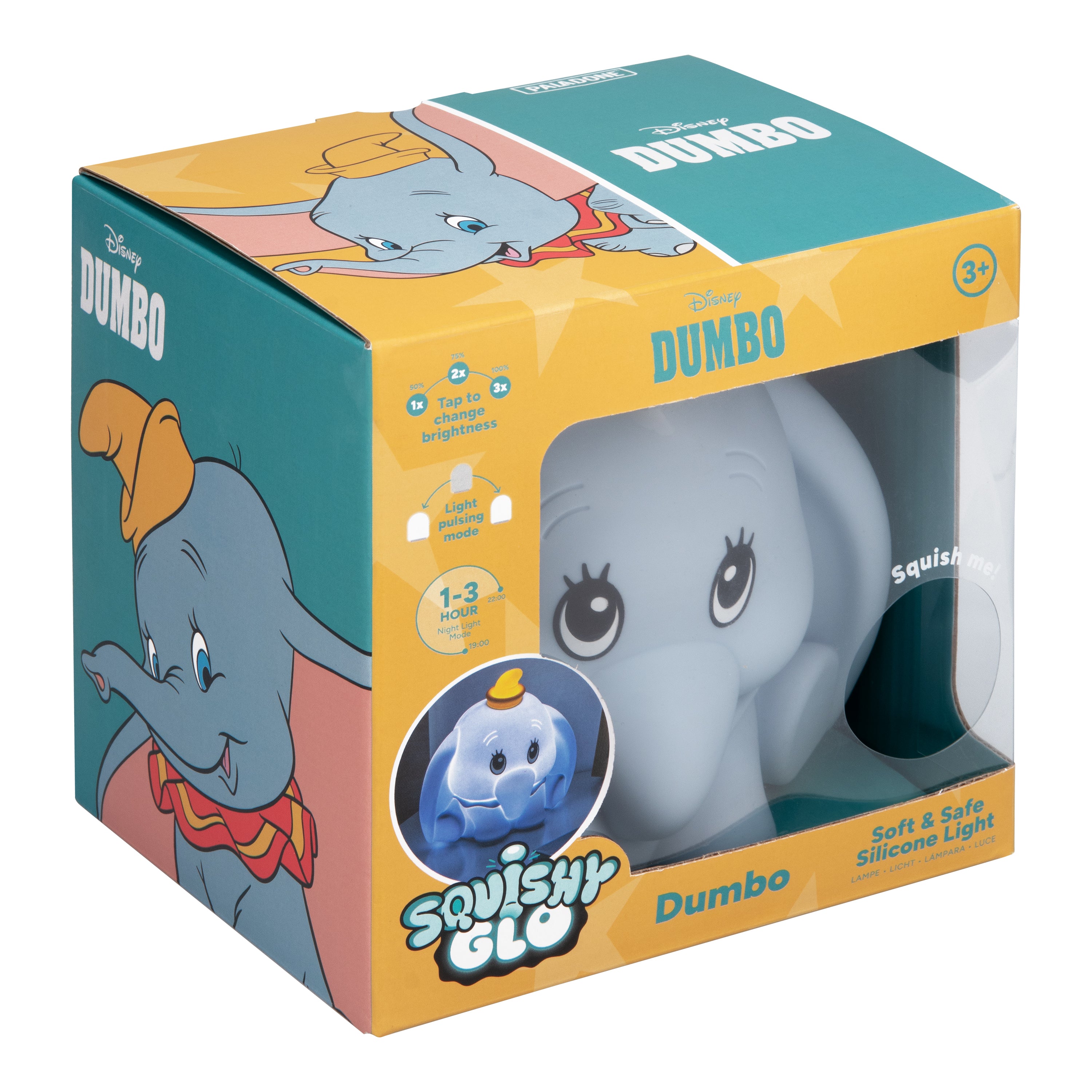 Paladone Disney Dumbo SquishyGlo Rechargeable Silicone Light (PP14465DUM)