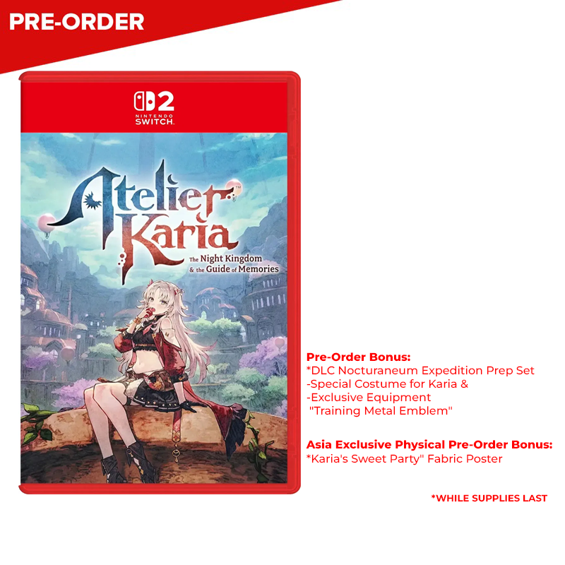 [PRE-ORDER] Nintendo Switch 2 Atelier Karia: The Night Kingdom & the Guide of Memories Standard Edition (Game Key Card) (ASI)