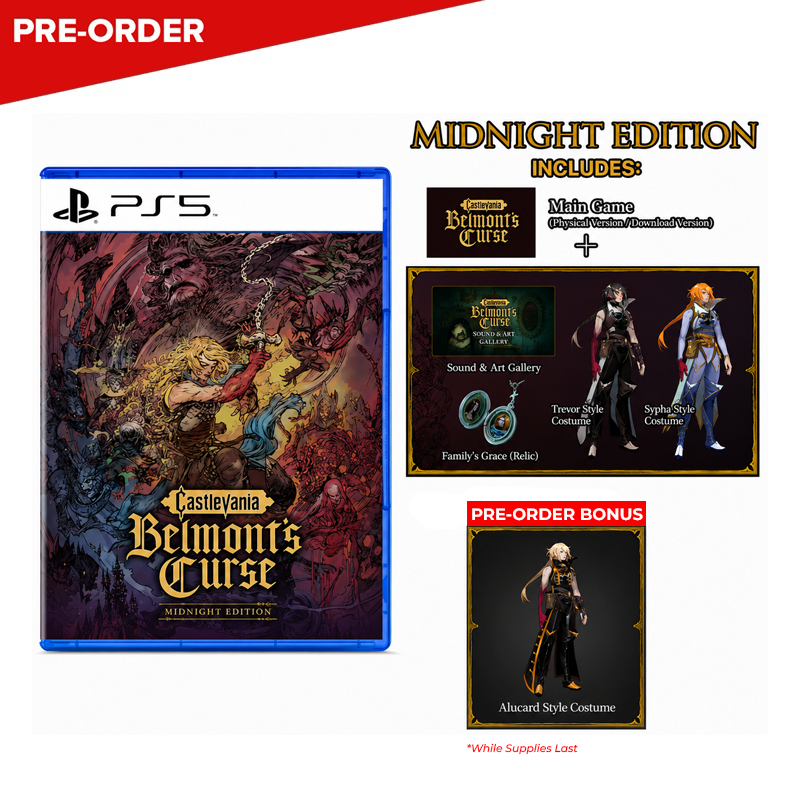 [PRE-ORDER] PlayStation 5 Castlevania: Belmont's Curse Midnight Edition (ASI)