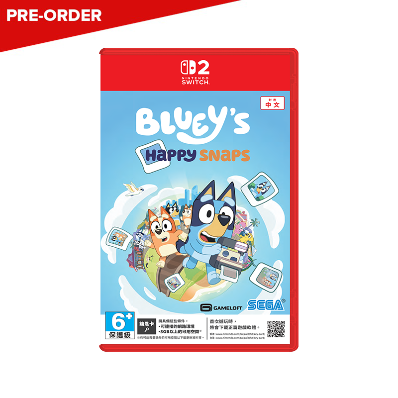 [PRE-ORDER] Nintendo Switch 2 Bluey's Happy Snaps (Game Key Card) (ASI)