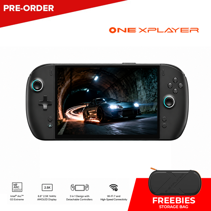 [PRE-ORDER] ONEXPLAYER 3 AI Gaming Handheld PC | Intel® Arc™ G3 Extreme | 24GB RAM | 1TB SSD | 8.8” 144Hz AMOLED | Windows 11
