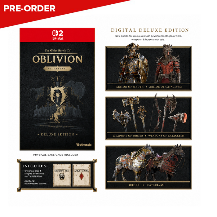 [PRE-ORDER] Nintendo Switch 2 The Elder Scrolls IV: Oblivion Remastered Deluxe Edition (ASI)