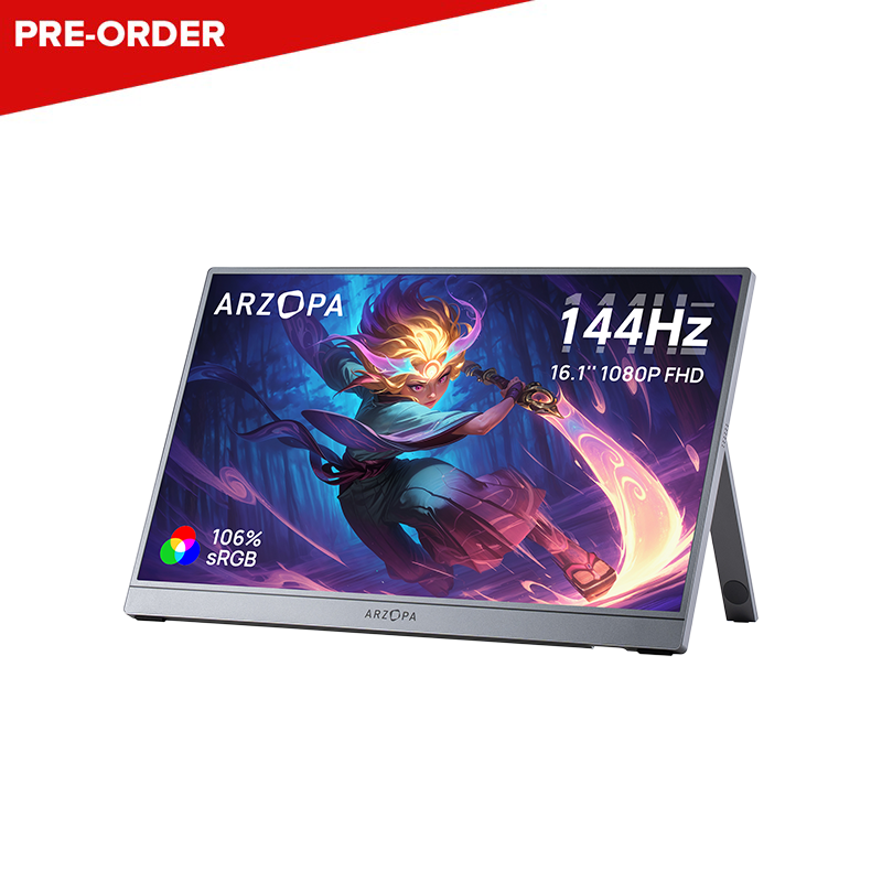 [PRE-ORDER] ARZOPA Z1FC 15.6" FHD Portable Monitor (Grey)