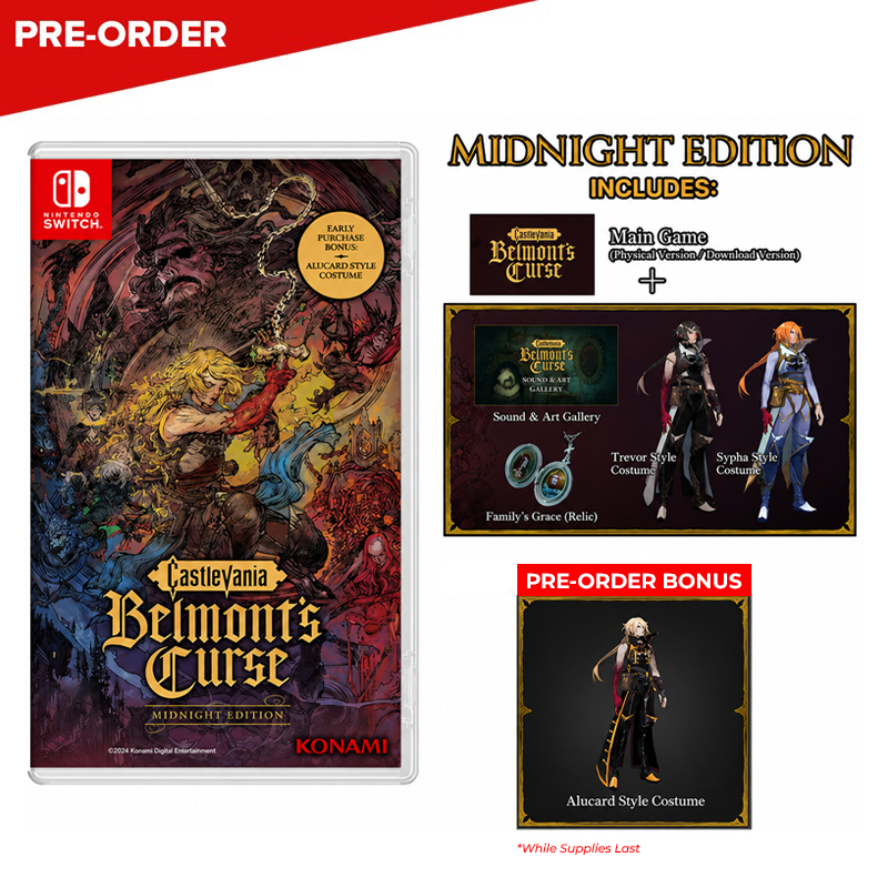 [PRE-ORDER] Nintendo Switch Castlevania: Belmont's Curse Midnight Edition (ASI)