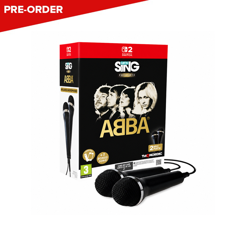 [PRE-ORDER] Nintendo Switch 2 Let's Sing ABBA 2 Mic Bundle [2027 Edition] (Game Key Card) (EU)