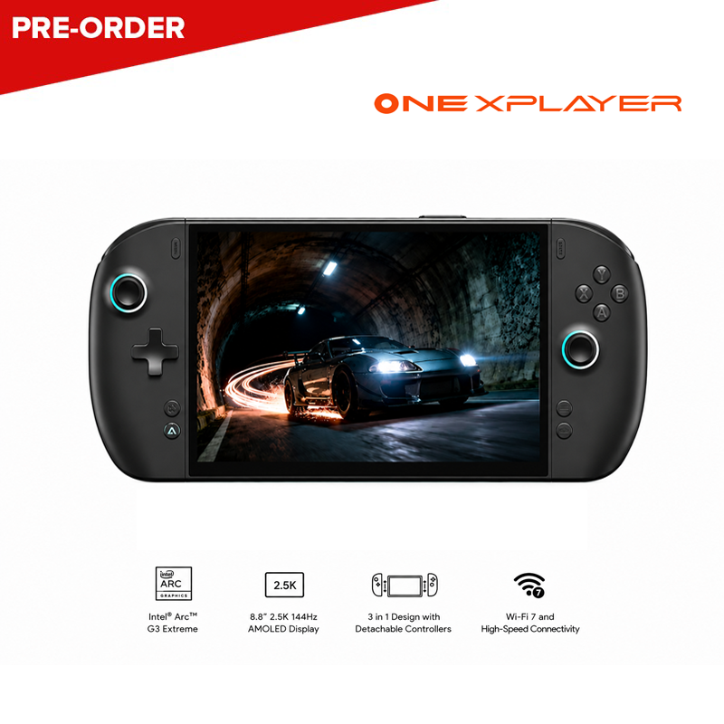 [PRE-ORDER] ONEXPLAYER 3 AI Gaming Handheld PC | Intel® Arc™ G3 Extreme | 24GB RAM | 1TB SSD | 8.8” 144Hz AMOLED | Windows 11