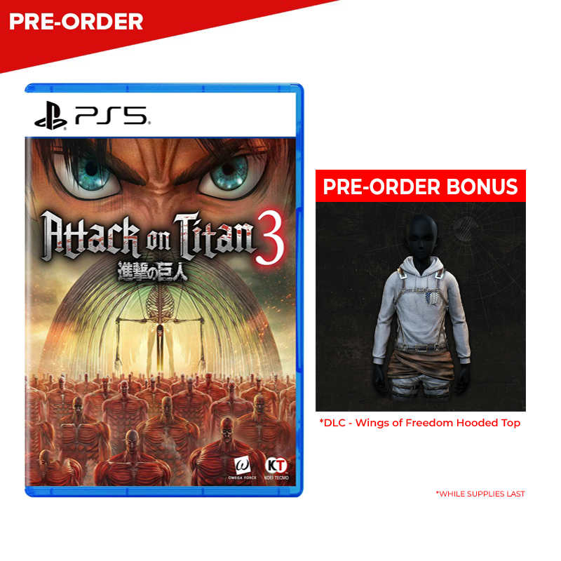 [PRE-ORDER] PlayStation 5 Attack on Titan 3 Standard Edition (ASI)