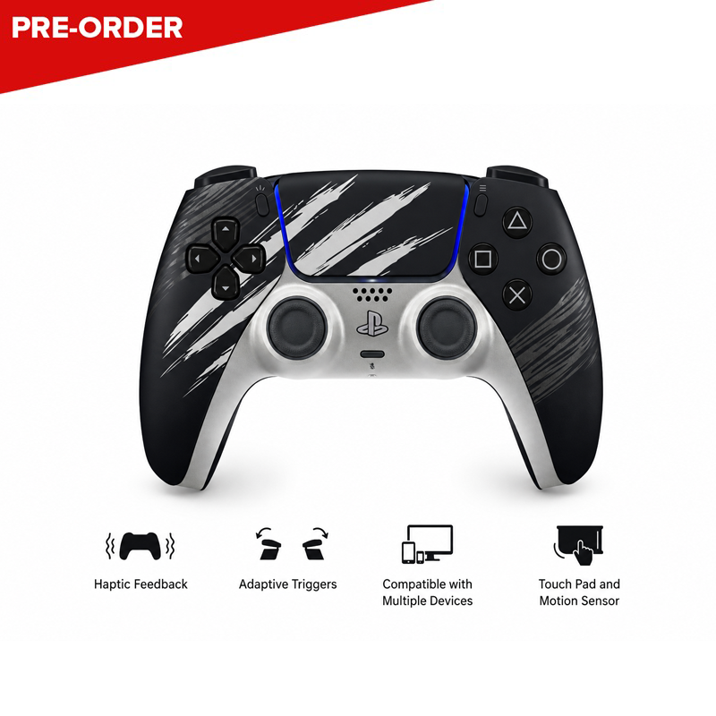 [PRE-ORDER] Sony PlayStation 5 DualSense™ Wireless Controller – Marvel’s Wolverine Adamantium Limited Edition