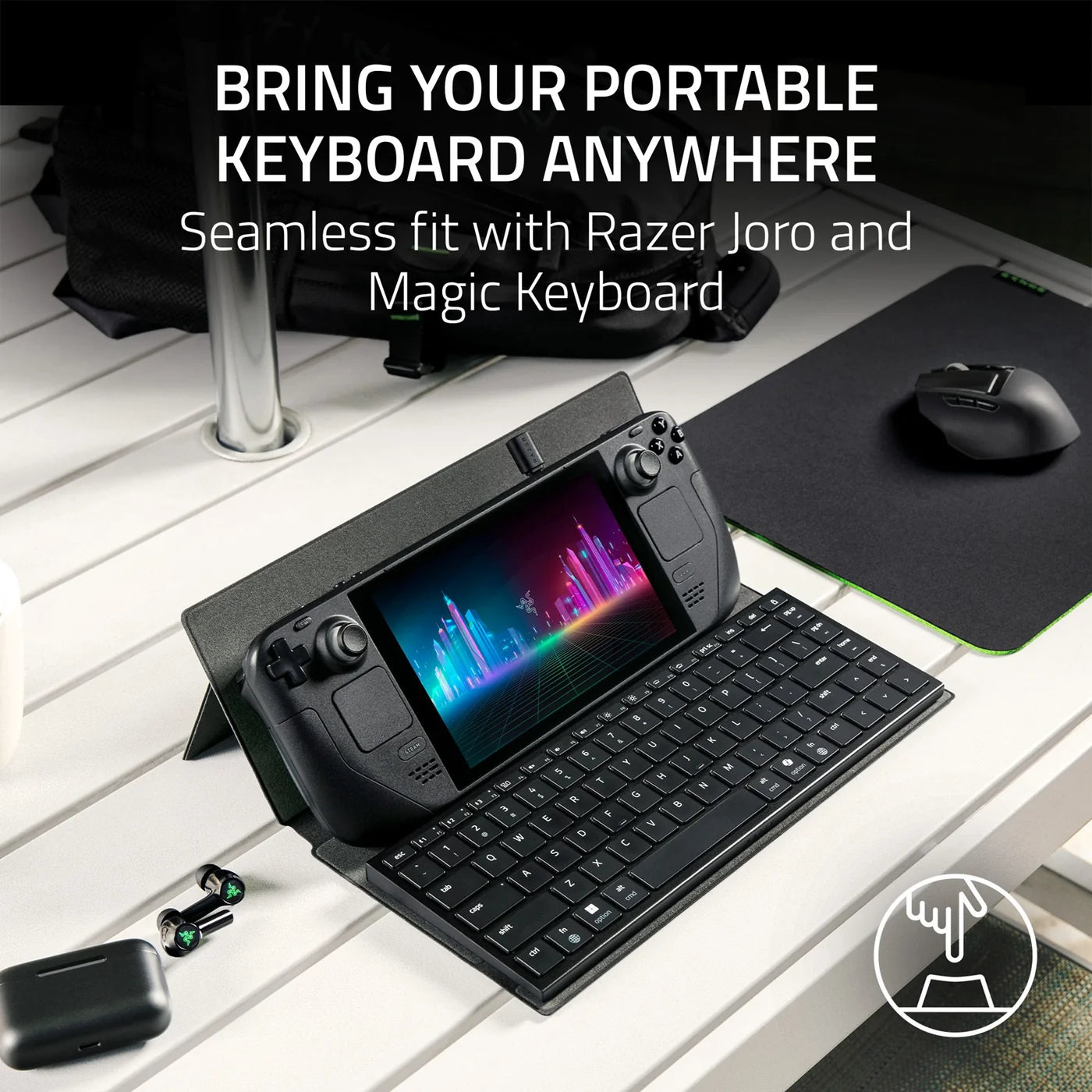Razer Travel Case Folio for Portable Keyboards - Black - FRML Packaging