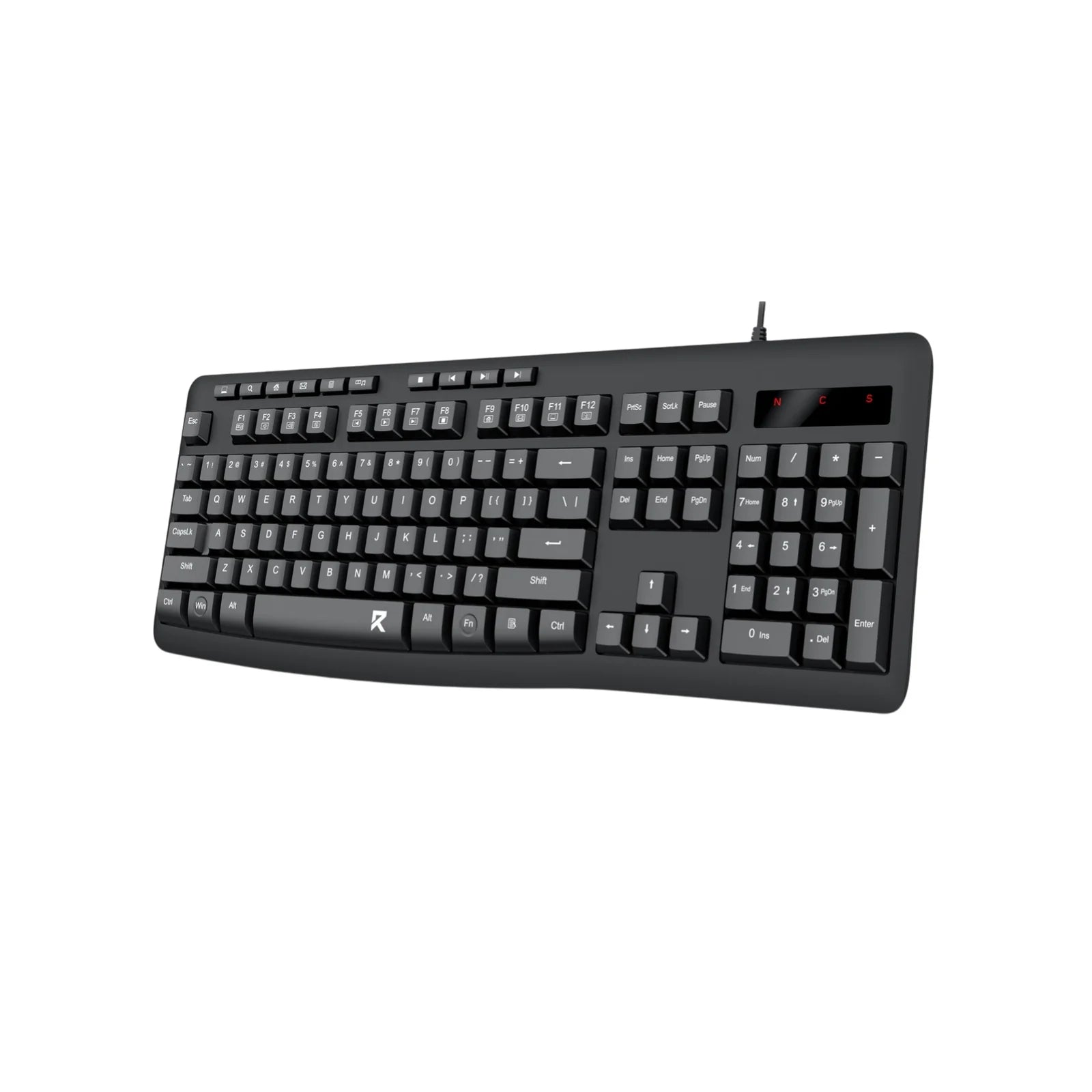 Redragon Wired Office Keyboard Black (BK-7366)