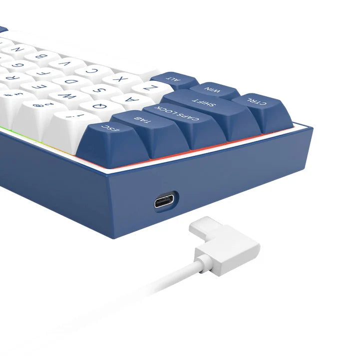 Redragon K717 Alcor RGB 61 Keys 60% QMK/VIA Gasket Mounted Wireless Mechanical Gaming Keyboard