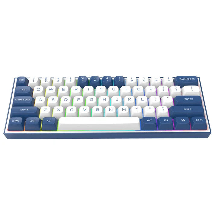 Redragon K717 Alcor RGB 61 Keys 60% QMK/VIA Gasket Mounted Wireless Mechanical Gaming Keyboard