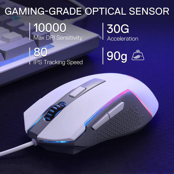 Redragon s151W Combo 2in1 Gaming Keyboard & Mouse White