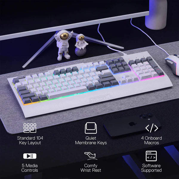 Redragon s151W Combo 2in1 Gaming Keyboard & Mouse White