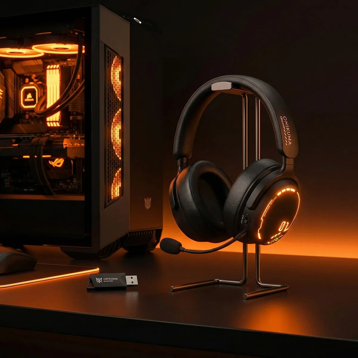 Onikuma GT886 Tr-Mode Gaming Headset Black