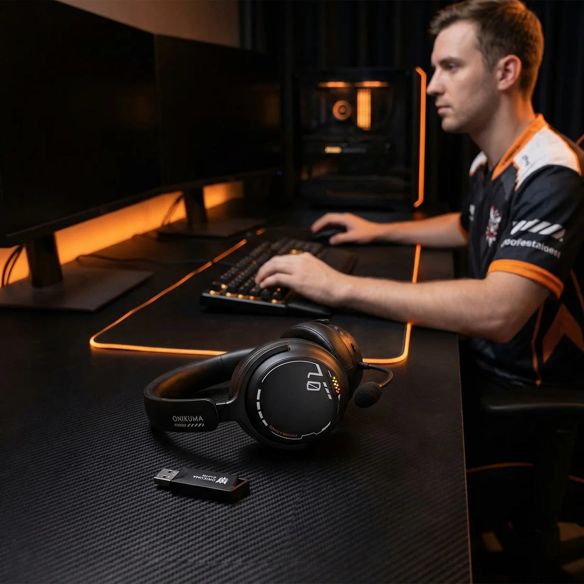 Onikuma GT886 Tr-Mode Gaming Headset Black