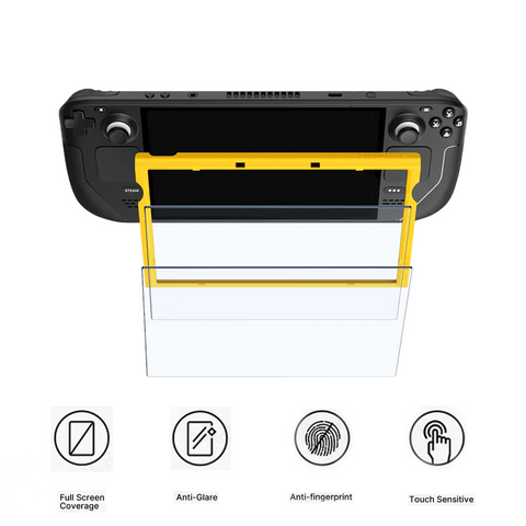 JSAUX Anti-Glare Screen protector for Steam Deck ( 2 pack)  with guiding frame - GP0110