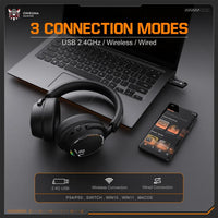 Onikuma GT886 Tr-Mode Gaming Headset Black