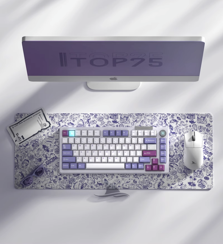 Darmoshark TOP75 Tri-Mode RGB Backlit Mechanical Keyboard