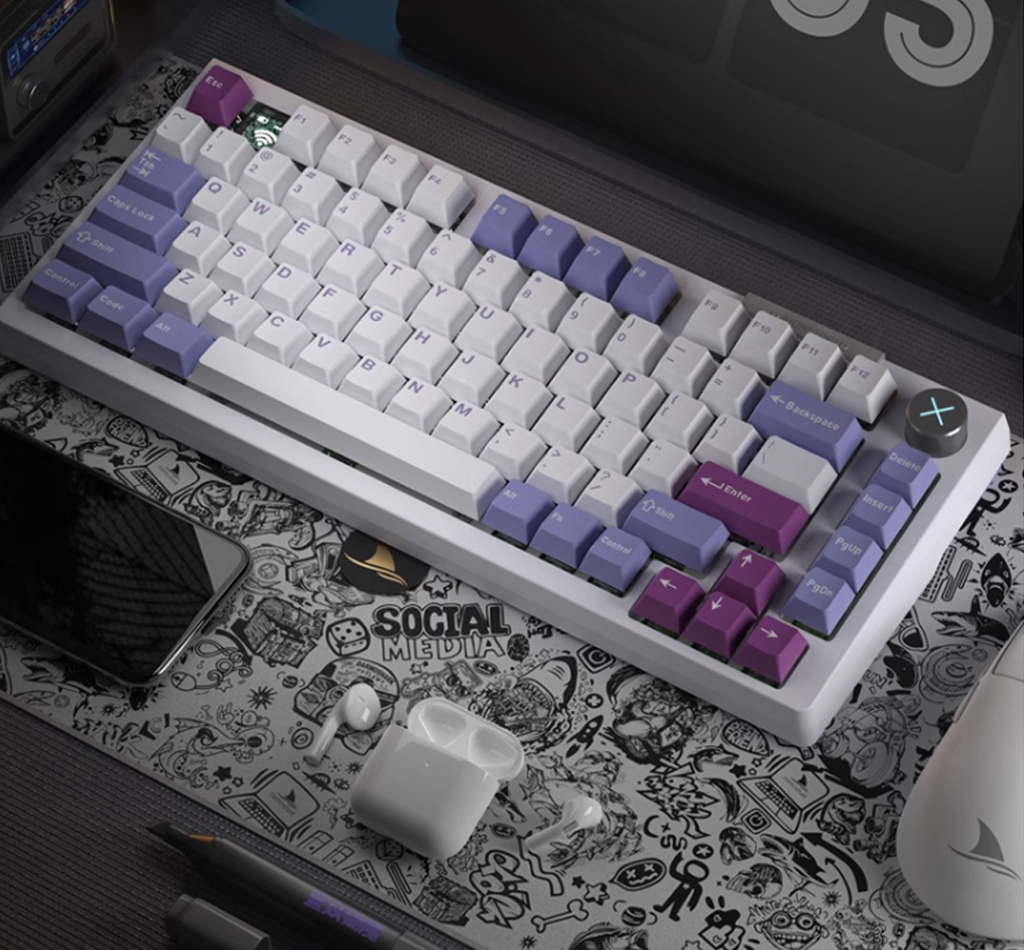Darmoshark TOP75 Tri-Mode RGB Backlit Mechanical Keyboard
