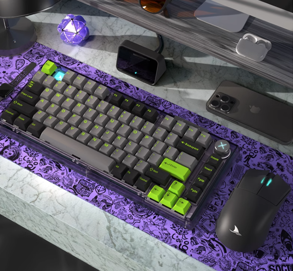 Darmoshark TOP75 Tri-Mode RGB Backlit Mechanical Keyboard