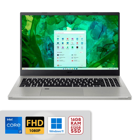 Acer Aspire Vero 15.6" FHD Laptop i7-1355U 16gb/512gb Win11 Cobblestone Gray