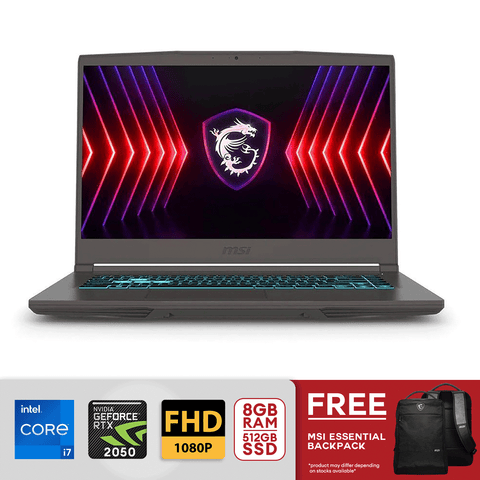 MSI Thin 15 B13UCX-2233PH Raptor Lake i7-13620H 15.6" FHD 8GB/512GB RTX 2050 Win11 Cosmos Gray