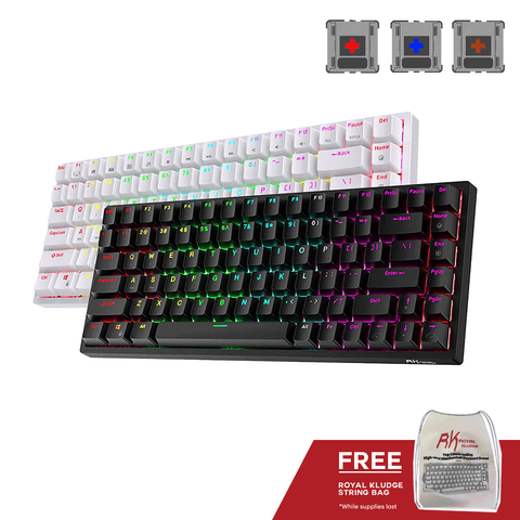 Royal Kludge RK84 Tri Mode RGB 84 Keys Hot Swappable Mechanical Keyboard