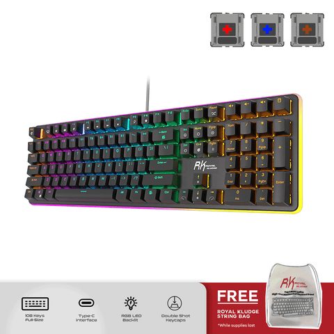 Royal Kludge RK918 Wired RGB 108 Keys Mechanical Keyboard [Black]