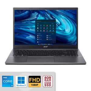 Acer Extensa 15.6" FHD Laptop  i5-1235U 8GB/512GB Win11 EX215-55 -  Steel Gray