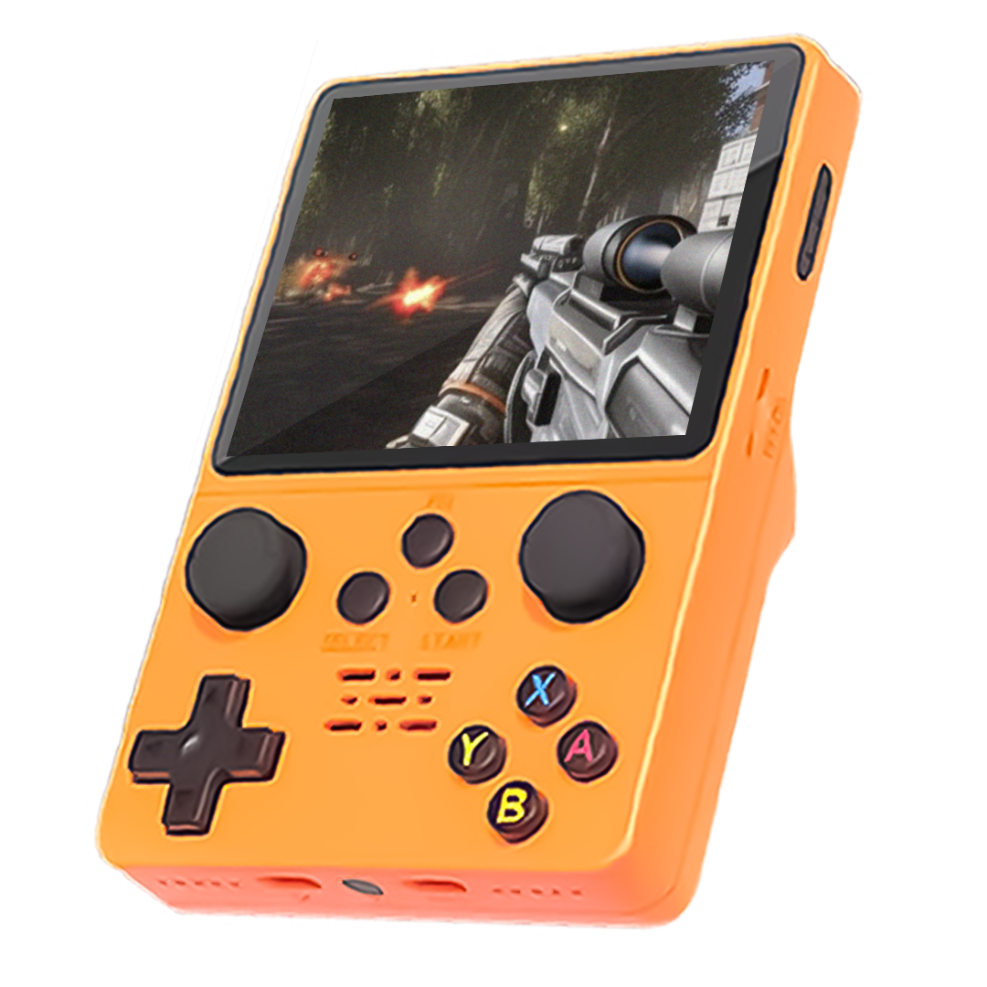 Retro Box Console Handheld Video Game Console (Linux System) 3.5 Inch IPS Screen Portable Pocket Video Player 64GB built in 15,000 Games