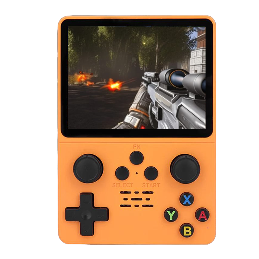 Retro Box Console Handheld Video Game Console (Linux System) 3.5 Inch IPS Screen Portable Pocket Video Player 64GB built in 15,000 Games