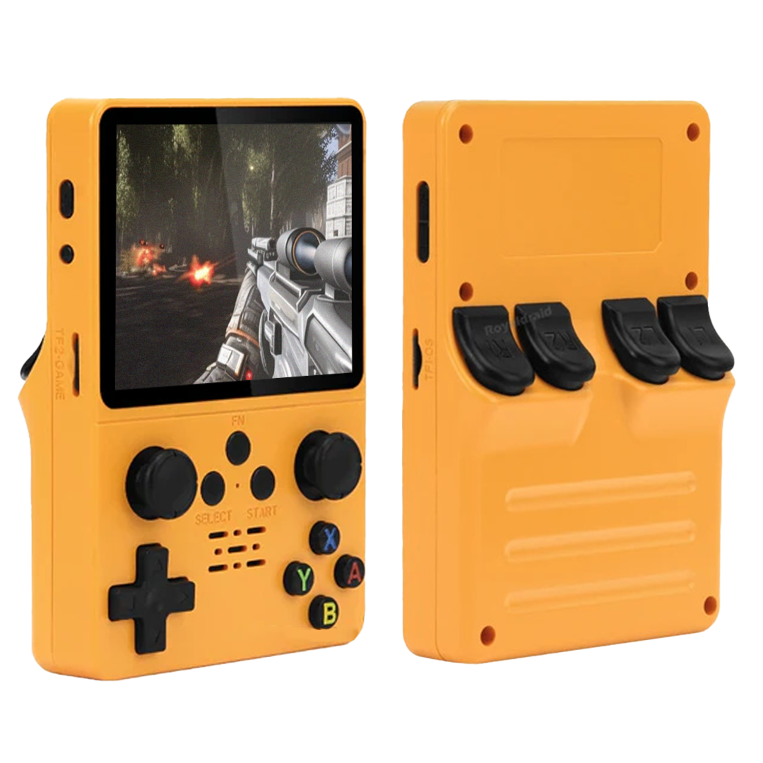 Retro Box Console Handheld Video Game Console (Linux System) 3.5 Inch IPS Screen Portable Pocket Video Player 64GB built in 15,000 Games