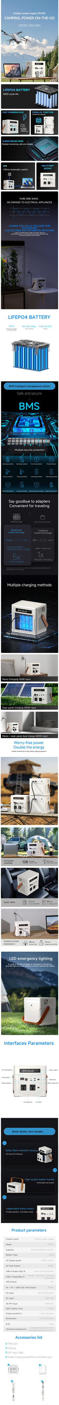 UAPOW ZP1000 1000W Power Station