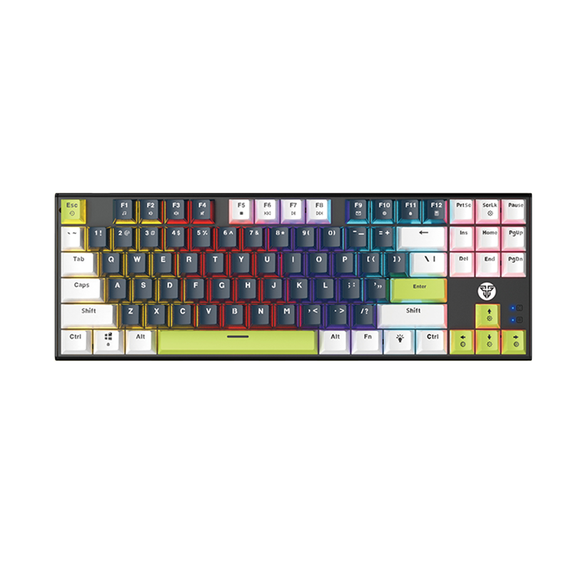 Fantech MK877S ATOM87S Mori Edition Mechanical Gaming Keyboard White Blue Rosie Switch