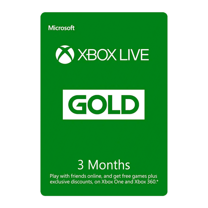 Xbox Live Gold Digital Cold 3 Months Membership US