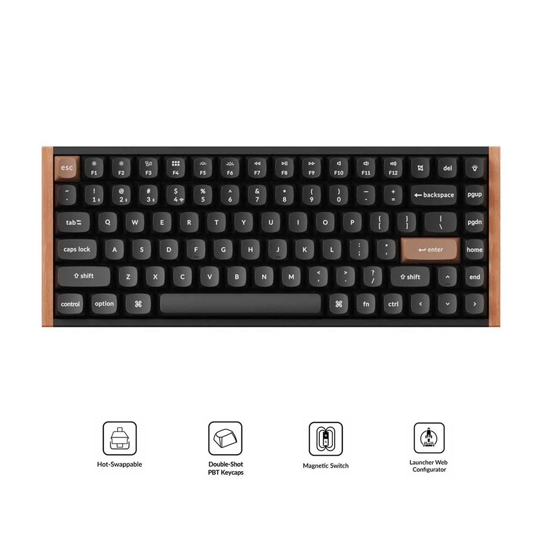Keychron K2 HE Special Ed. 75% Wireless Magnetic Switch Keyboard (Gateron Double-Rail Magnetic Nebula Switch)