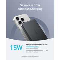 Anker MagGo Power Bank Ultra-Slim 10,000mAh Magnetic Battery Pack Qi2 Certified 15W Ultra-Fast MagSafe Compatible Portable Powerbank