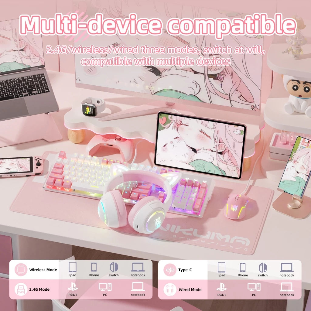 Onikuma GT838 Tri-Mode Wireless Gaming Headset