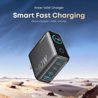 Anker Fast GaN Charger, 140W USB-C Charger, 4-Port Multi-Device Fast Charging Series B2697