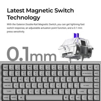 Keychron K2 HE 75% Wireless Hot-Swappable RGB Magnetic Switch Custom Keyboard (Gateron Double-Rail Magnetic Nebula Switch)