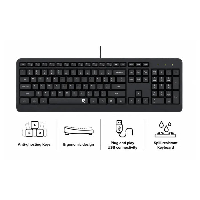 Redragon Office Keyboard Black (BK-7092)